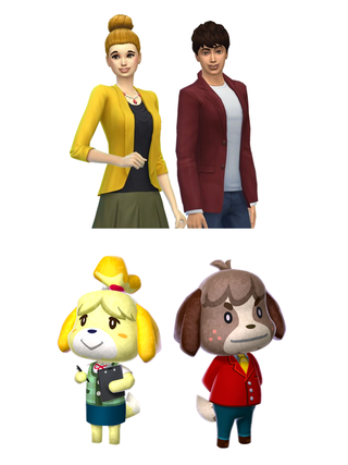 Illustration for article titled Animal Crossing Characters, Humanized in Sims 4
